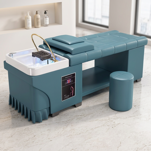 Lettino di Lusso per Terapia alla Testa, Poltrona Shampoo Reclinabile, Tavolo per Massaggi Facciali per Spa, Salone, Barbiere, Soggiorno, Bagno - Product Image 1