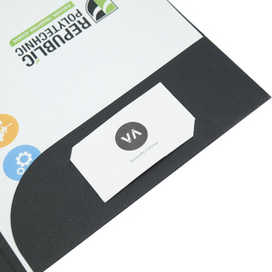 Cá Nhân Đen Kraft A4 Thư Mục Tập Tin Giấy Với Logo Tùy Chỉnh - Product Image 6