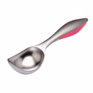Cuillère à crème glacée argentée en acier inoxydable poli de taille moyenne pour restaurants hôtels cafés maison - Product Image 1