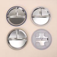 Plaque d'aspiration en acier avec logo imprimé personnalisé bébé écologique résistant aux températures élevées avec des plaques d'aspiration fortes pour bébé