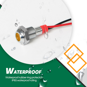 Lvbo chỉ thị nhỏ đèn 220 Volts 12 mét chỉ số màu đỏ màu xanh lá cây màu xanh màu vàng trắng thí điểm đèn màu xanh lá cây 12V ánh sáng chỉ số ánh sáng 8 mét - Product Image 3