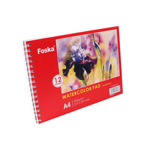FOSKA Livraison Rapide 12 Feuilles Premium Pages Épaisses 100% Coton Papier <span class=keywords><strong>Aquarelle</strong></span> 300GSM pour Professionnels et Débutants - Product Image 3