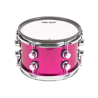 UNLOCK Pro 8 Hybrid Drum Kit in Retro Pink Tom Bass System with Aesthetic Design Roland/Yamaha Compatible Upgraded Mesh Head