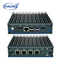 Mini PC Sin Ventilador con Precio de Fábrica, Alder Lake N100 de Cuatro Núcleos, Carcasa NAS, Cuatro Puertos LAN de 2.5G, Triple Ranura M.2, DDR4, para Firewall y Servidor VPN