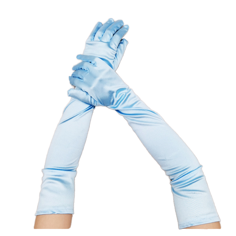 opera gloves nylon oil shiny