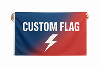 Bandera Comercial Impermeable de 3x5 Pies con Logotipo Personalizado, Impresa Digitalmente en Poliéster 100%, Bandera Publicitaria Personalizada con Piezas de Aluminio