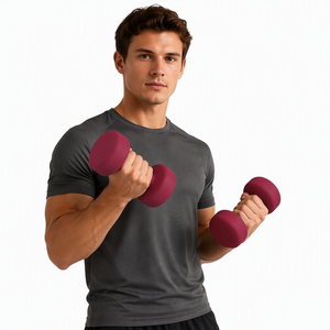 Mancuernas de Neopreno Unisex de 1 <span class=keywords><strong>kg</strong></span>, 1.5 <span class=keywords><strong>kg</strong></span>, 2 <span class=keywords><strong>kg</strong></span>, 3 <span class=keywords><strong>kg</strong></span>, 4 <span class=keywords><strong>kg</strong></span>, 5 <span class=keywords><strong>kg</strong></span>, <span class=keywords><strong>6</strong></span> <span class=keywords><strong>kg</strong></span>, 7 <span class=keywords><strong>kg</strong></span>, 8 <span class=keywords><strong>kg</strong></span>, 10 <span class=keywords><strong>kg</strong></span>, Pesas para Ejercicios de Brazos y Manos (Rojo Vino 2 X - Product Image 2