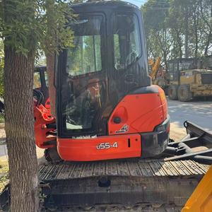 รถขุดขนาดเล็ก Kubota U55 มือสองจากญี่ปุ่นแท้ น้ำหนัก 5.5 ตัน ระบบไฮดรอลิก ใช้งานน้อย เหมาะสำหรับงานก่อสร้างเทศบาลและจัดสวน - Product Image 1