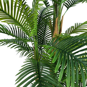 Árbol Artificial de Palma, Juego de 5 Varas, <span class=keywords><strong>42</strong></span> Hojas, Decoración Ecológica para Interiores/Oficina, 125 cm de Altura, Plástico+Alambre de Hierro - Product Image 3