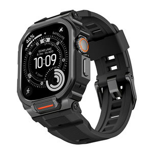Cinturino Robusto con Custodia Protettiva <span class=keywords><strong>per</strong></span> IWatch <span class=keywords><strong>Ultra</strong></span> 49mm 46mm, Cover Antiurto in TPU, Protezione Completa <span class=keywords><strong>per</strong></span> IWatch <span class=keywords><strong>Ultra</strong></span> - Product Image 2