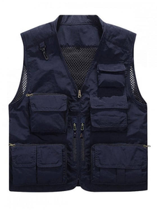 <span class=keywords><strong>Chaleco</strong></span> <span class=keywords><strong>Multibolsillos</strong></span> para <span class=keywords><strong>Hombre</strong></span>, para Senderismo, Trabajo, Fotografía, Golf, Pesca, Impermeable, Transpirable, <span class=keywords><strong>Chaleco</strong></span> Cargo - Product Image 5