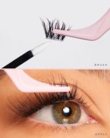 Extensions de cils en bouquets segmentés faits à la main, effet volume, effet wispy, vente en gros, pour pose DIY