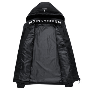 Veste à capuche pour hommes, printemps-automne, fine, respirante, décontractée, coupe ample, vêtement d'extérieur tendance - Product Image 2