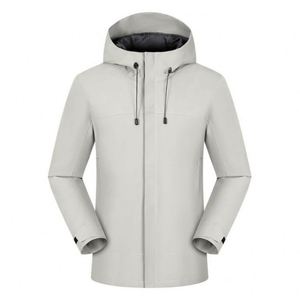 Veste de sport d'hiver softshell imperméable et coupe-vent avec capuche amovible, fermeture éclair, grande taille, blouson d'extérieur imprimé - Product Image 4