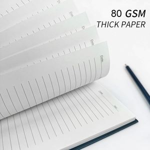 Custom <b>Book</b> Printing PU Leather Hardcover 100 Sheets A5 Fitness Journal Workout Planner - Product Image 2