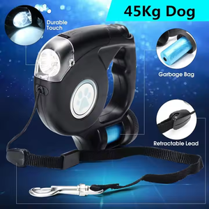 Có thể thu vào ánh sáng lên LED Pet Dog Leash với túi - Product Image 2