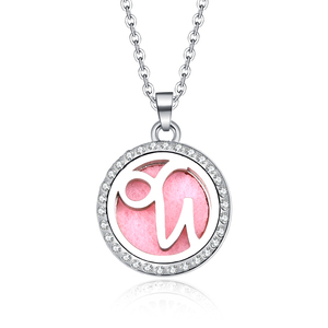 Fashion 12 Pattern Hollow Aromatherapy <strong>Diffuser</strong> Perfume Open Box Pendant <strong>Necklace</strong> for Women Men Jewelry New Arrival - Product Image 6
