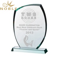 Conception personnalisée De Jade Blanc Pomme de Verre Trophée