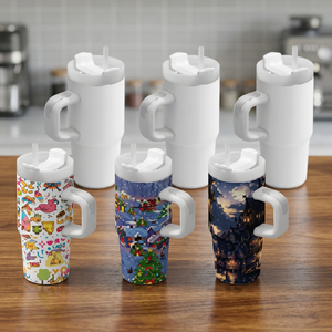 USA Stock 14oz Stainless Steel Vacuum Insulated Double Wall White Tumbler for Travel - Product Image 3
