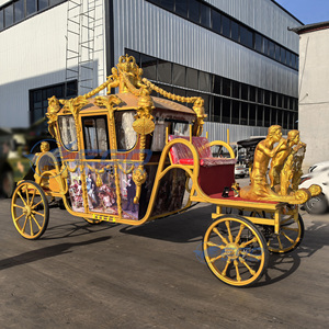 Carruaje de Caballos Personalizado para Bodas, Vagoneta Turística, Carruaje Real Eléctrico de Caballos en Venta - Product Image 2