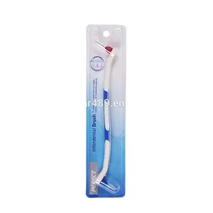 Gomma Lungo Manico Scovolino interdentale Doppio Teste di Plastica Adulti - Product Image 1