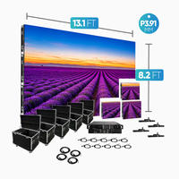 Mur vidéo LED étanche intérieur/extérieur IP65, pas de pixel P2.5/P2.9/P3.91, luminosité 1000 cd, pour mariages, concerts, expositions, spectacles