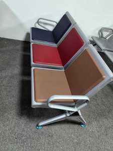 Banc d'attente moderne 3 places avec structure métallique pour aéroports, écoles, ateliers et salles d'attente d'hôpitaux - Product Image 4