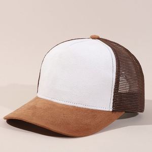 หมวกคนขับรถบรรทุกหนังกลับแบบกำหนดเอง พร้อมงานปักสามมิติ หมวกเบสบอลลายปักโลโก้สไตล์เรโทร - Product Image 3