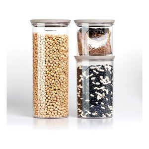 Plastic jar (700ml) TOSCA Grey 55404 - Product Image 1