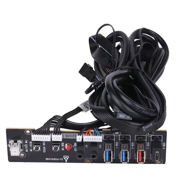 PC Case USB Front Panel Mounted Cable USB 3.0*2 +USB 3.1 PCB Circuit Board HD Audio Wire for Desktop