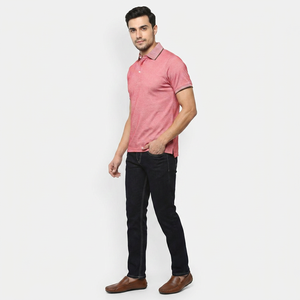 Camisas de Hombre Antiarrugas 100% Algodón con Logotipo Personalizado Bordado, Diseño Estampado de Manga Corta con Bolsillo - Product Image 1