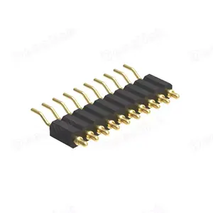 Denentech Professional customization 2.00mm Male H4.0mm Single Row Right Angle SMT pogo pin Header connector