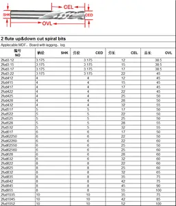 Dourbuy mesin potong kompresi pekerjaan kayu, mesin kustomisasi pabrik, menerima bagian akhir pemotongan CNC Router bit