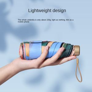 Sombrilla de Sol y Lluvia Plegable Mini Portátil con Protección UV UPF50 - Product Image 2