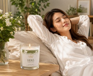 Bougie parfumée HERA (lumineuse et florale) de Navasukhon, produit d'aromathérapie relaxant en provenance de Thaïlande - Product Image 5
