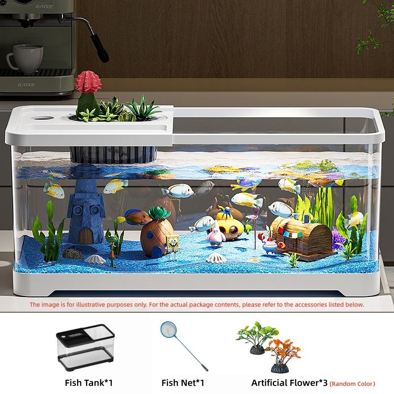 White-Tank+Fish Net+Artificial Flower