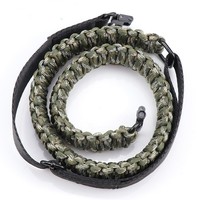Sangle de fusil en paracorde multifonctionnelle réglable - Accessoires de fusil pivotants pour la chasse tactique en plein air