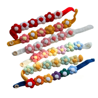 Collier décoratif mignon pour animaux de compagnie, accessoires pour chiens et chats, fleurs en laine tridimensionnelles faites à la main, petite race de chien