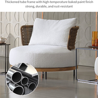 Ensemble de canapés de jardin de luxe Meiqi, tissage artisanal, métal résistant aux UV, design moderne, coussins en mousse haute densité imperméables