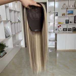 Postizo de Cabello Humano con Base de Seda para Mujer, Toupee Judío con Base de Seda para Cabello Fino - Product Image 5