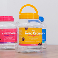 Bocaux en plastique de qualité alimentaire 715 ml carrés avec couvercle à vis transparents, bouteilles PET hermétiques pour le stockage des graines, amandes, céréales et flocons d'avoine