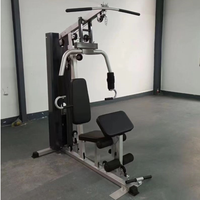 Station de musculation multifonction de haute qualité avec pile de poids de 50 kg, station de traction et banc d'entraînement