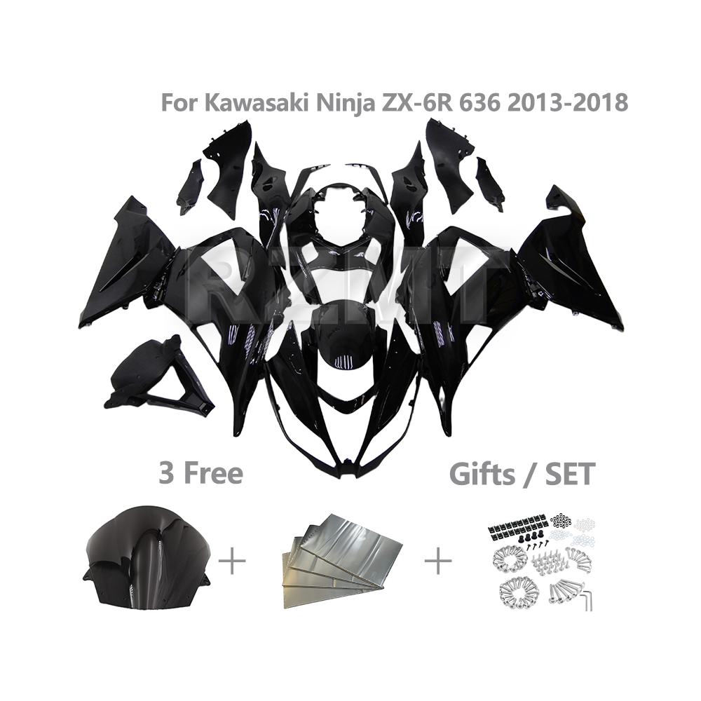 TCMT Unpainted ABS Fairing Kit For Kawasaki Ninja ZX6R ZX-6R 2005-2006 - Full Bodywork Set