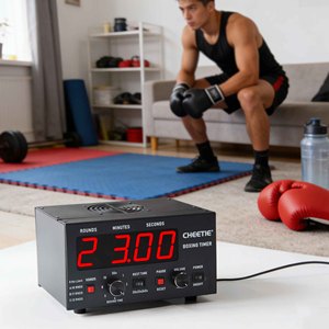 Minuteur de <span class=keywords><strong>boxe</strong></span> professionnel pour salle de sport, affichage LED, intervalle réglable 30S-10min, temps de repos 0/30/60S, volume réglable, CP20A - Product Image 6