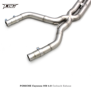 Silencieux d'échappement à soupape COC pour <span class=keywords><strong>Porsche</strong></span> <span class=keywords><strong>Cayenne</strong></span> 958 4.8 2010-2016 Systèmes de tuyaux d'échappement en acier inoxydable Sport - Product Image 3