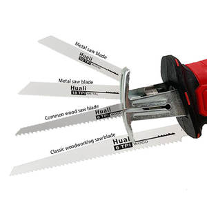 HeHong21V Ensemble d'outils portables sans fil multifonction avec batterie au lithium, scie à métaux, machine à scier, lame de scie à ruban, scie alternative - Product Image 5