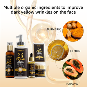 Olio Corpo Vegano Naturale Personalizzato per lo Sbiancamento della Pelle con Curcuma, Limone e Oro 24K per Donne di Colore - Olio Anti-Età - Product Image 3