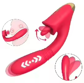 Vibrateur 3 en 1, machine vibrante à poussée, vibrateurs en silicone pour le clitoris, vibrateurs à langue pour femmes - Product Image 6