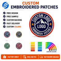 Patchs personnalisés en toile et caoutchouc thermocollants, brodés avec logo de club sportif et nom de marque, pour presse à chaud, respectueux de l'environnement, de la marque Uniquegifts