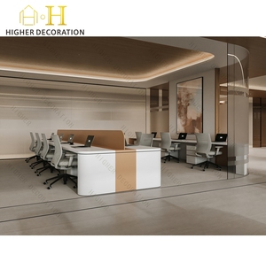 Logotipo personalizado Oficina Vestíbulo Muebles Metal Oficina Estante Madera Led Tira de luz Bloqueable Mostrador Oficina <span class=keywords><strong>Abogado</strong></span> - Product Image 4